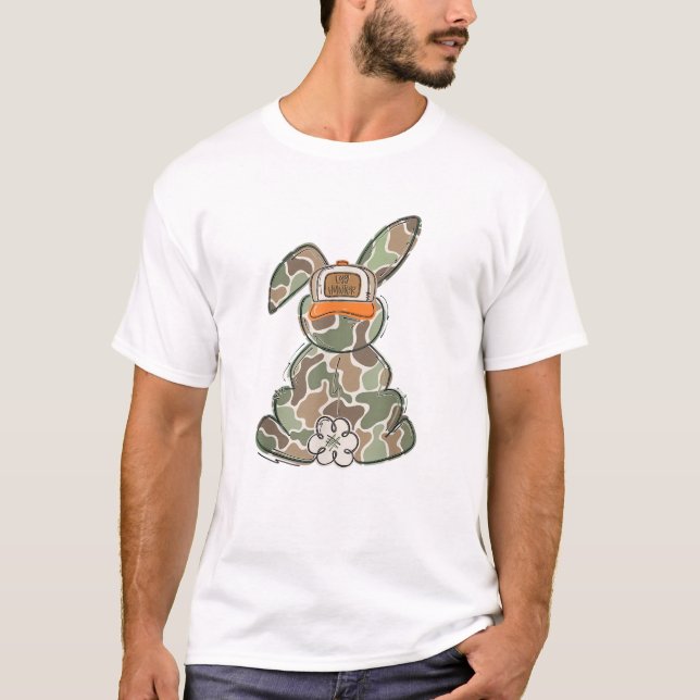 Äggjägare Kamouflage Påsk Småbarn Påskdag Kamoufla T Shirt (Framsida)