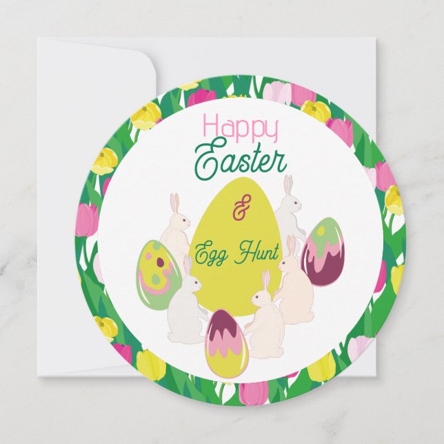 Äggjakt. Inbjudan (Framsida)