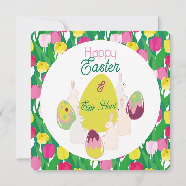 Äggjakt. Inbjudan (Framsida)