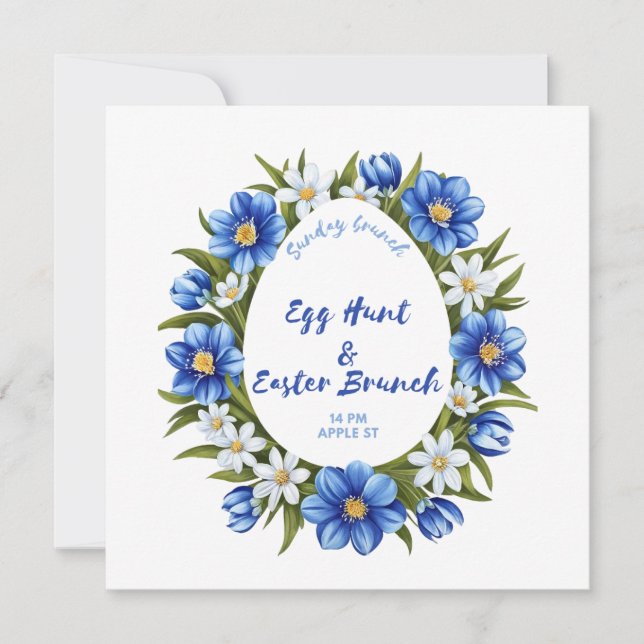 Äggjakt, Påsk Brunch Spara Datumet (Framsida)