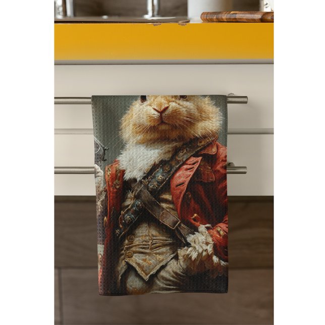 Äggjakt, påskhare jakt kökshandduk (Skapare uppladdad)