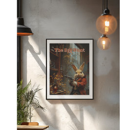 Äggjakt, påskhare jakt poster