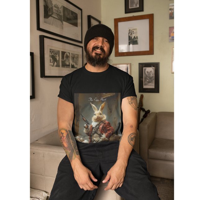 Äggjakt, påskhare jakt t shirt (Skapare uppladdad)
