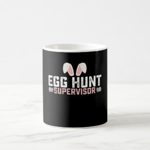 Äggjakt Supervisor Rolig Påsk Kanin Kaffemugg