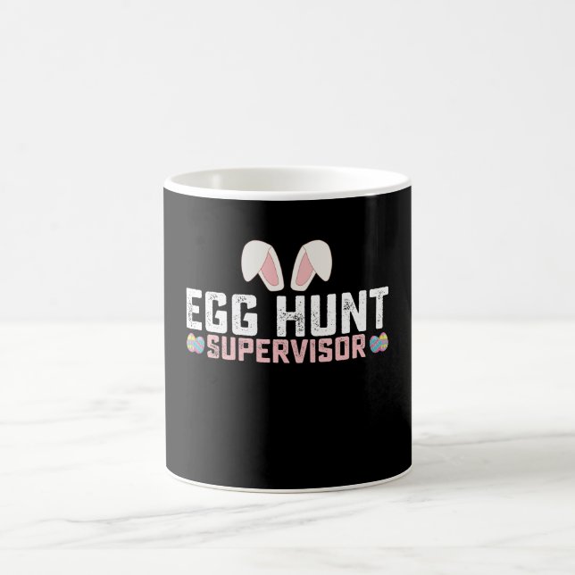 Äggjakt Supervisor Rolig Påsk Kanin Kaffemugg (Center)