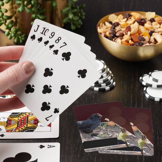 Äggkällarfest: Giant Chickes popup-design Casinokort (På plats)