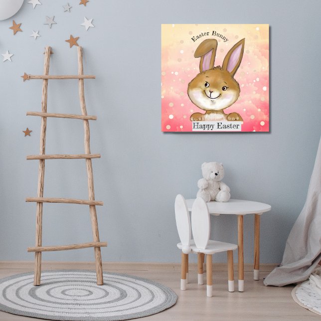 Äggkräkning Rosa av Egg Hunt Kids Poster (Egg-citing Egg Hunt Kids Pink Poster)