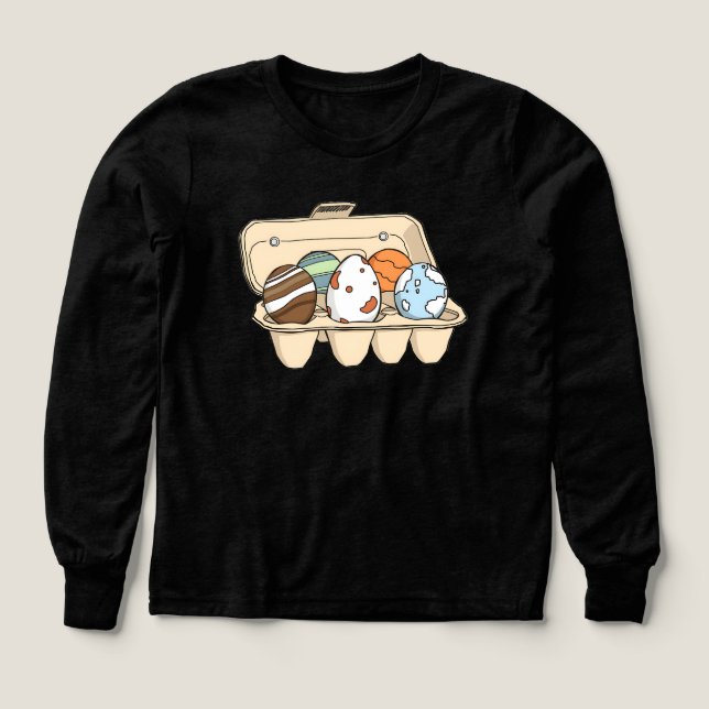 Äggplaneter T Shirt (Design framsida)