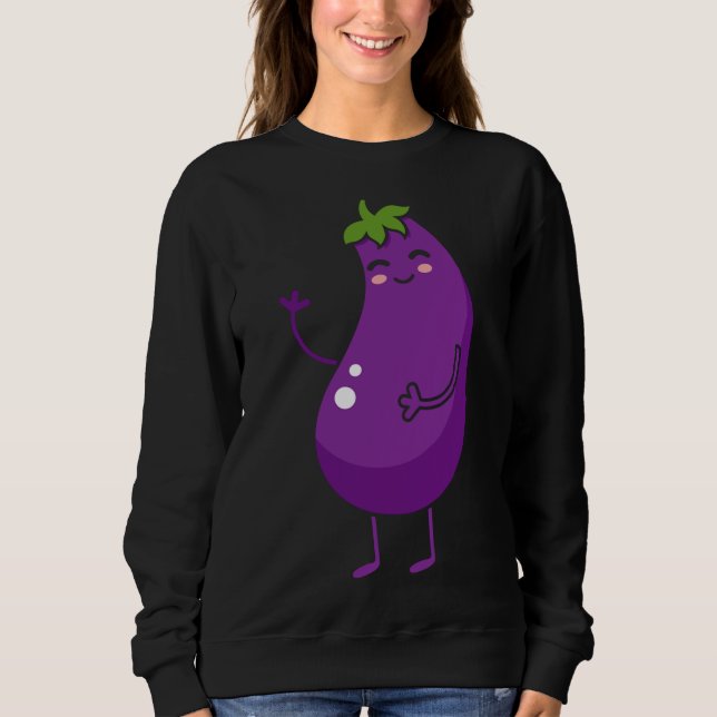 Äggplanta - Frukt Gift Fruit Funny Eggplant Fruit  T Shirt (Framsida)