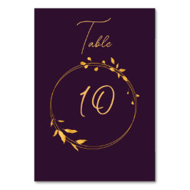 Äggplanta Golden Circle 2 Bordsnummer