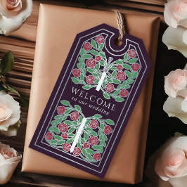 Äggplanta Medeltida Silver Svärd Bröllop Välkommen Presentetikett