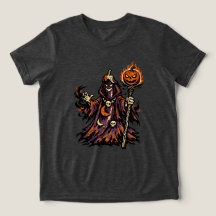 Äggplanta Mörk Trollkarl Halloween — Kuslig Retro 