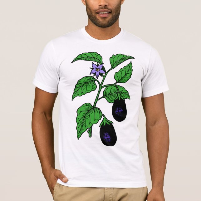 Äggplants Herr T-Shirt (Framsida)