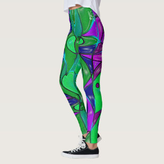 Äggplants- och kalkhaltiga baljväxter leggings