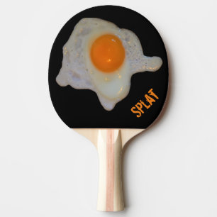 Äggplatta med fruktsalt pingisracket