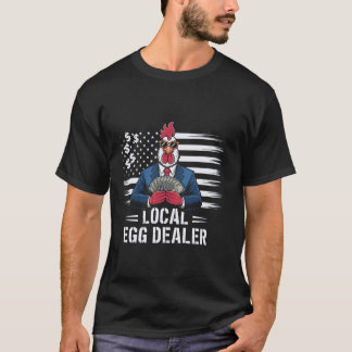 Äggpriser Lokal Ägghandlare Rolig Kyckling USA Fla T Shirt