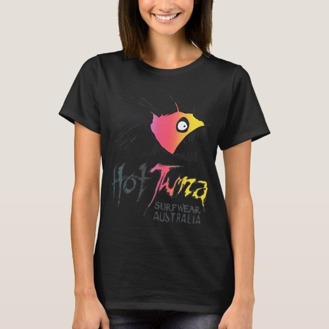 Aggressiv fisk gradient surf t shirt (Framsida)