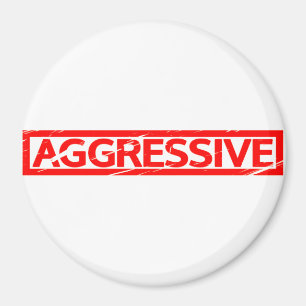 Aggressiv Frimärke Magnet