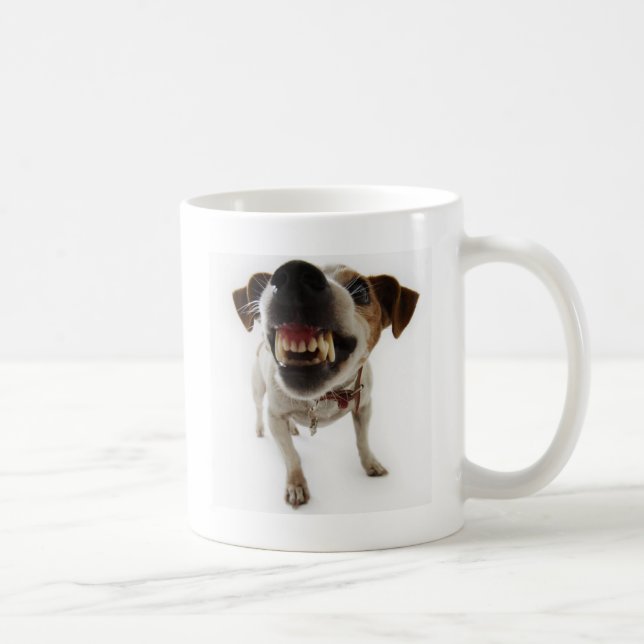 aggressiv hund kaffemugg (Höger)