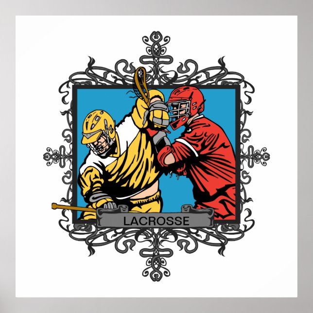 Aggressiv Lacrosse Poster (Framsidan)