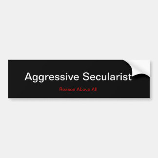 Aggressiv Secularist Bildekal
