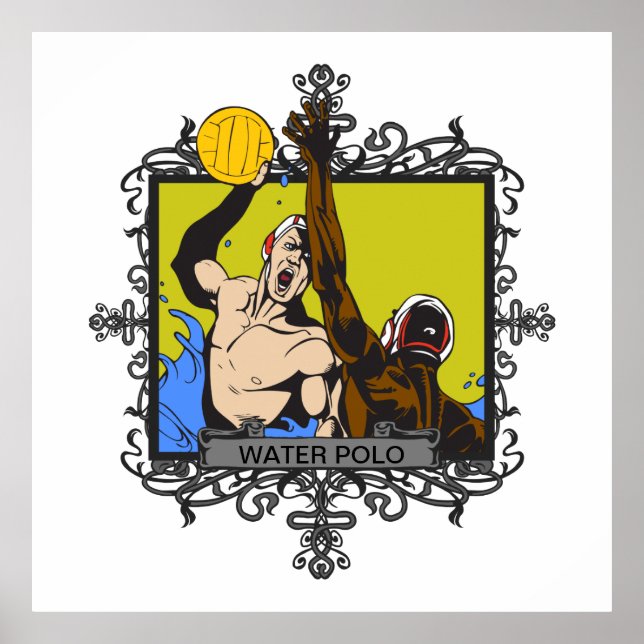 Aggressiv Vatten Polo Poster (Framsidan)