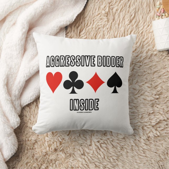 Aggressive Bidder Inside Four Card Suits Kudde (Filt)