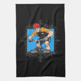 Aggressivt cykla kökshandduk