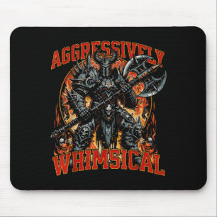 Aggressivt Whimsical Mörk Fantasy Krigare Strid Musmatta