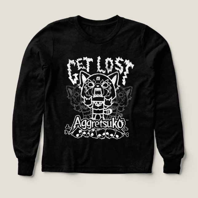 Aggretsuko Hämta Borttappad Rage T Shirt (Design framsida)