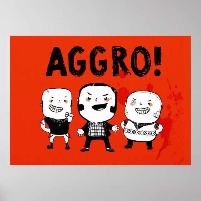 AGGRO Boys är inte rädd! Poster (Framsidan)
