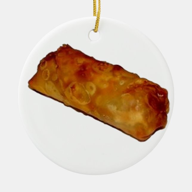Äggrulle Julgransprydnad Keramik (Framsidan)