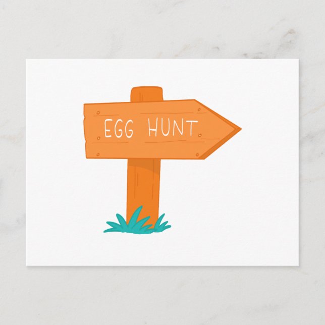 Äggsökning Inbjudan Vykort (Framsida)