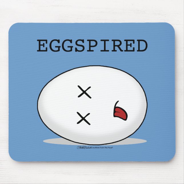 Äggspired-(Utgånget ägg) Musmatta (Framsidan)