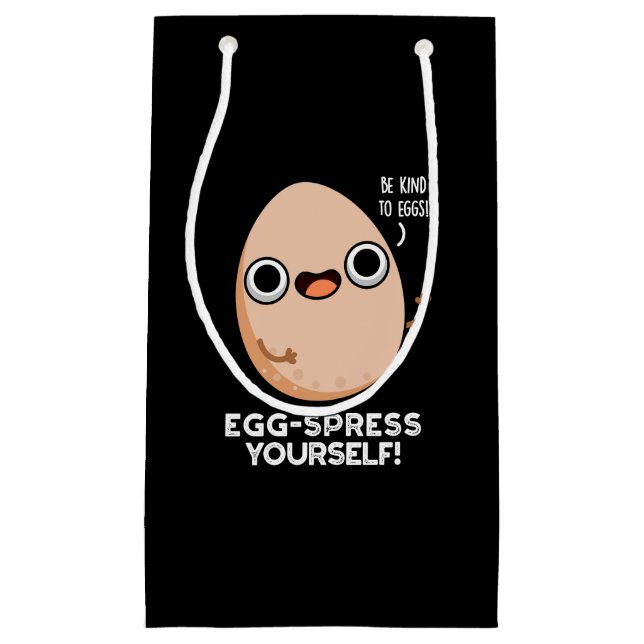 Äggspress Yourself Funny Egg Pun Mörk BG (Framsidan)