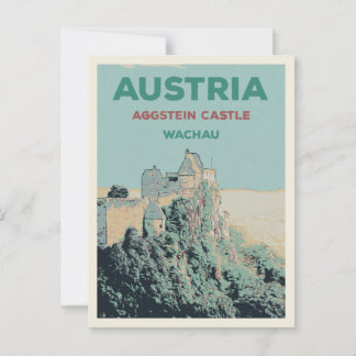 Aggstein Castle Ruins, Wachau, Österrike Vykort