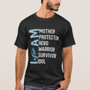 Äggstockscancer Medvetenhet Jag Är Mor Hjälte Krig T Shirt