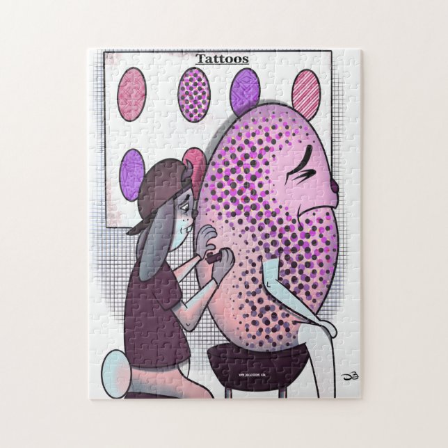 Äggtattoos Jigszle Puzzle Pussel (Vertikal)