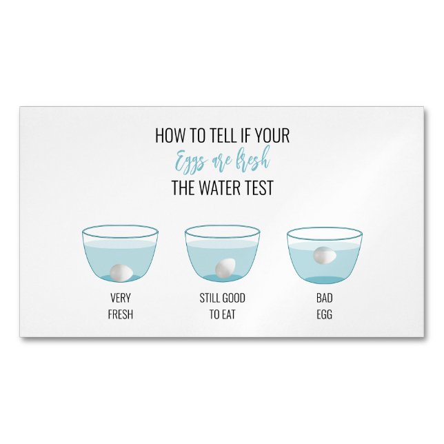 Äggtest för Freshness-kundpåminnelse, magnet (Framsida)