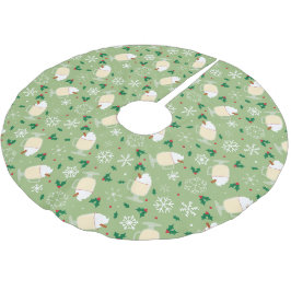 Äggtoddy-mönster Julgransmatta Borstad Polyester