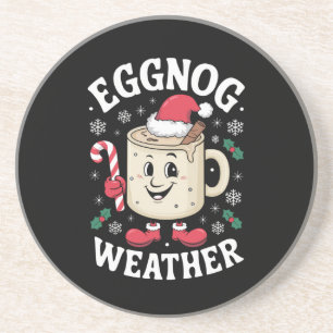 Äggtoddy Väder Jul Retro Jul Underlägg