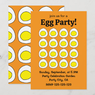 Äggulas Ägg Party Inbjudningar