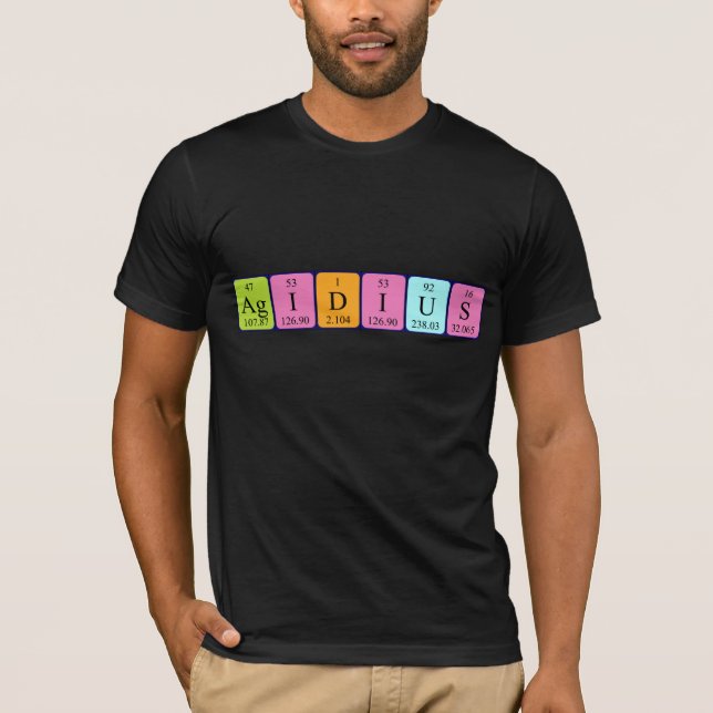 Ägidius Periodisk bord namn-skjorta Tee (Framsida)