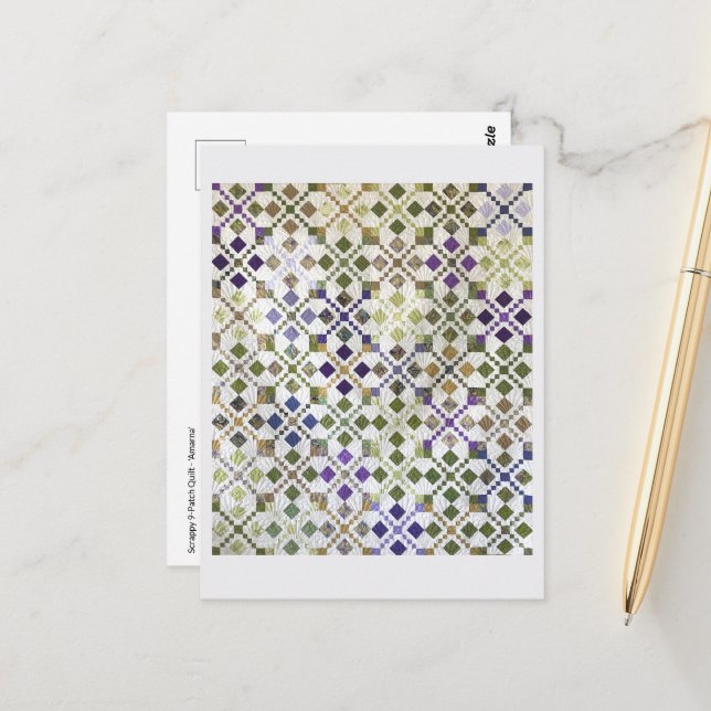 Agift Quilt Postcard Vykort (Fram/Back In Situ)