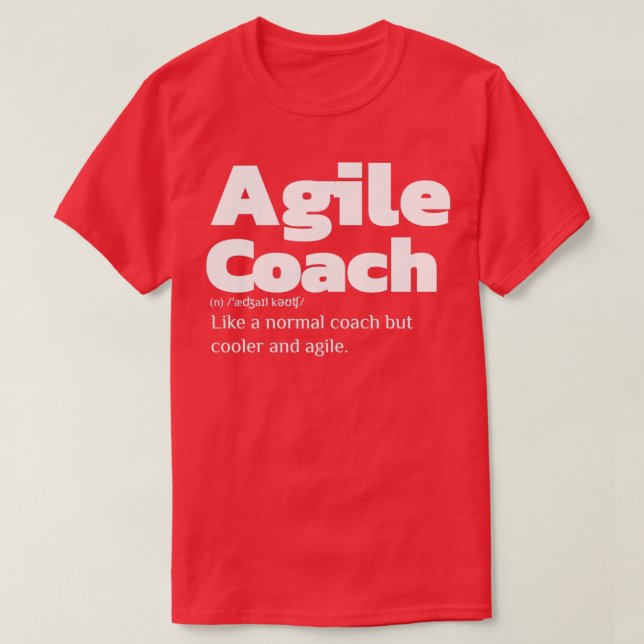 Agile-bussordlista T Shirt (Design framsida)