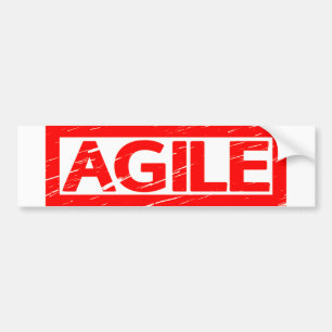 Agile Frimärke Bildekal
