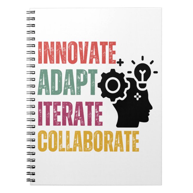 Agile Mindset Core Principles Positive Thinking Anteckningsbok (Framsidan)