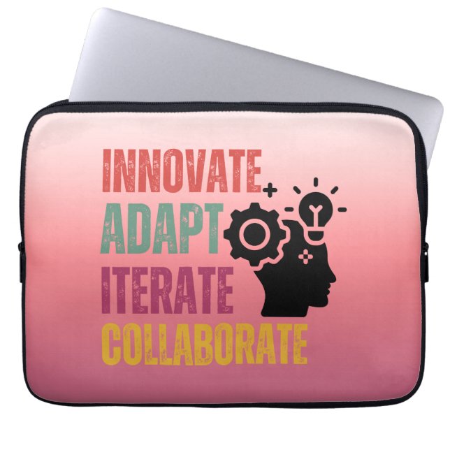 Agile Mindset Core Principles Positive Thinking Laptop Fodral (Framsidan)