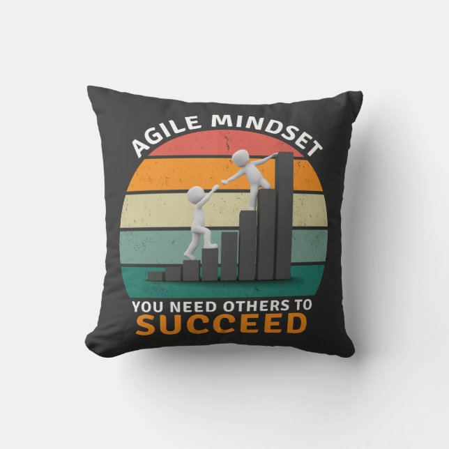 Agile mindset du behöver andra för att lyckas, tea kudde (Framsida)