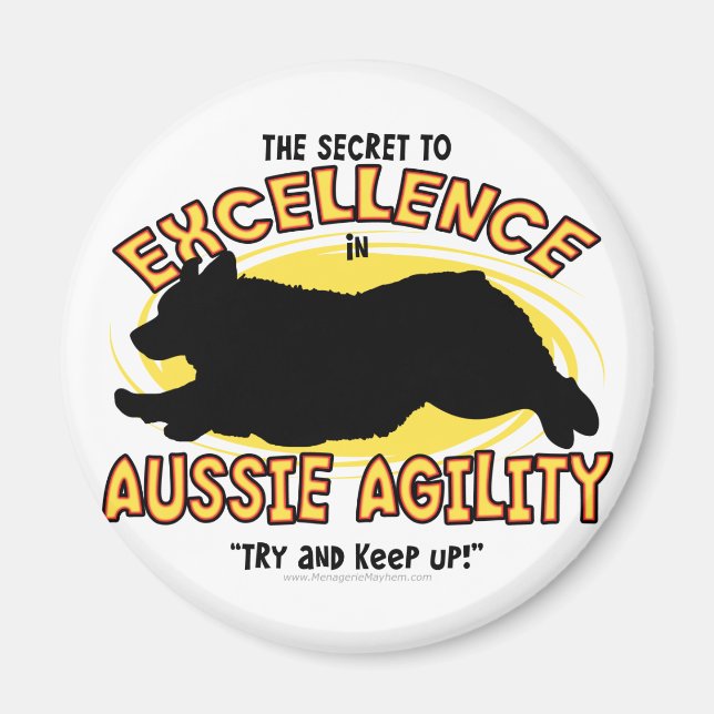 Agilitet Australian shepherd Secret Magnet (Framsidan)